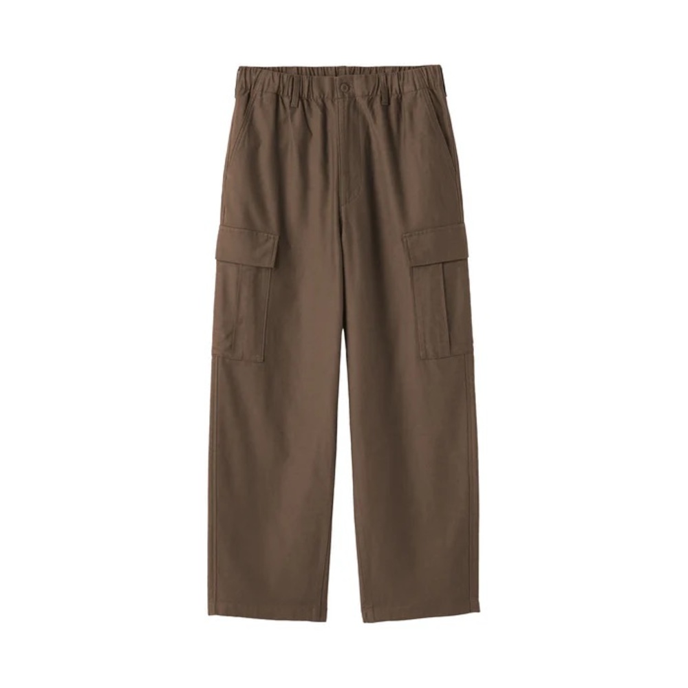Muji Dark Brown Easy Cargo Pants for Men